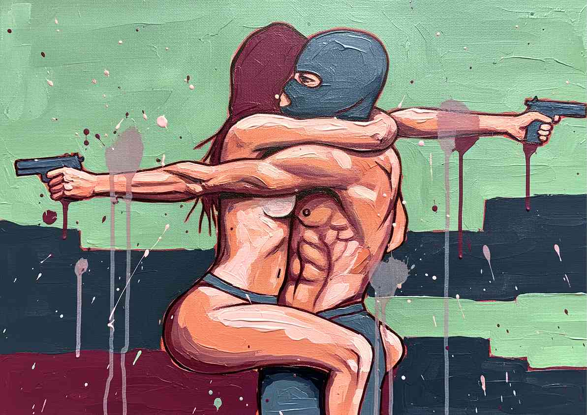 Modern Urban Love Canvas