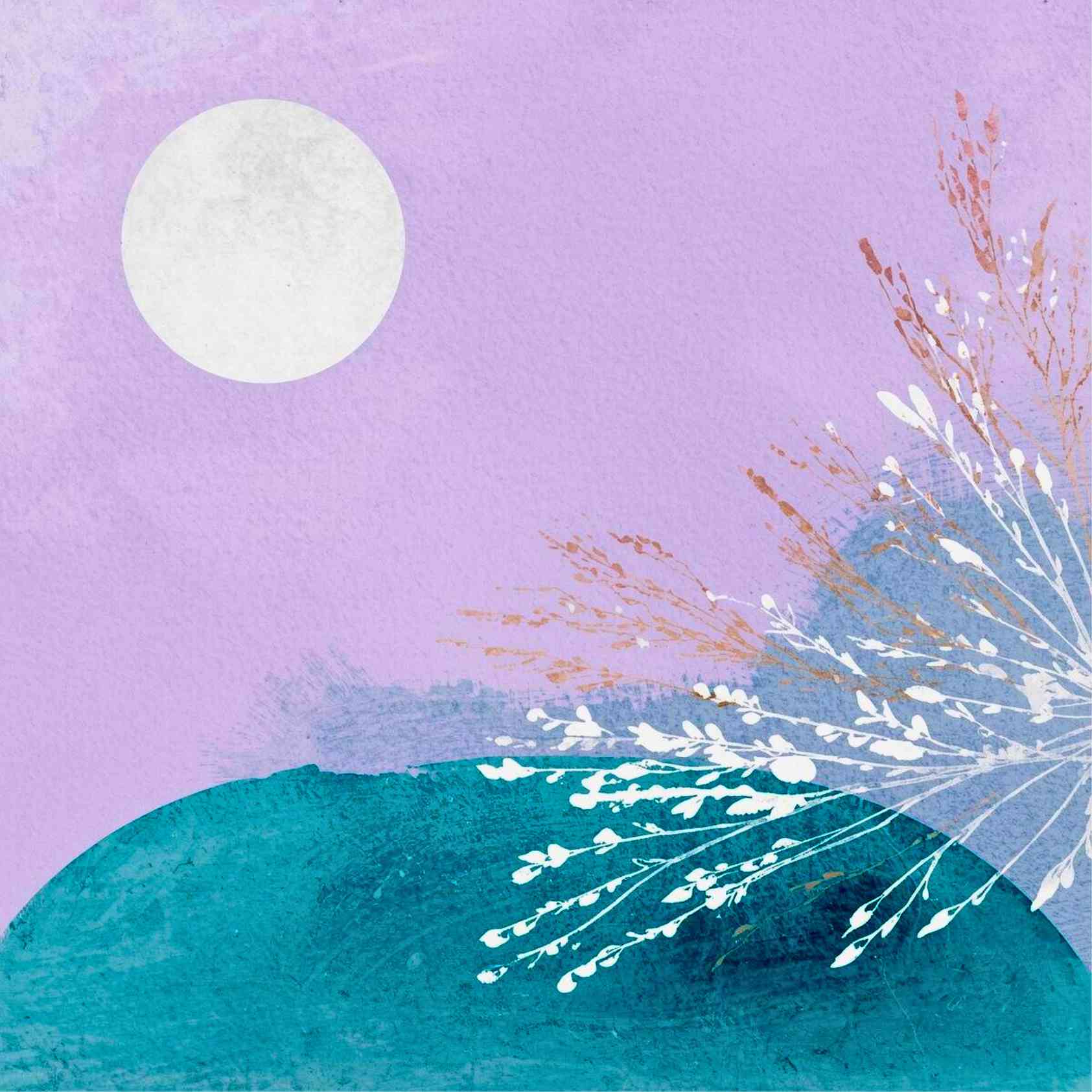 Abstract Moonrise Art Print