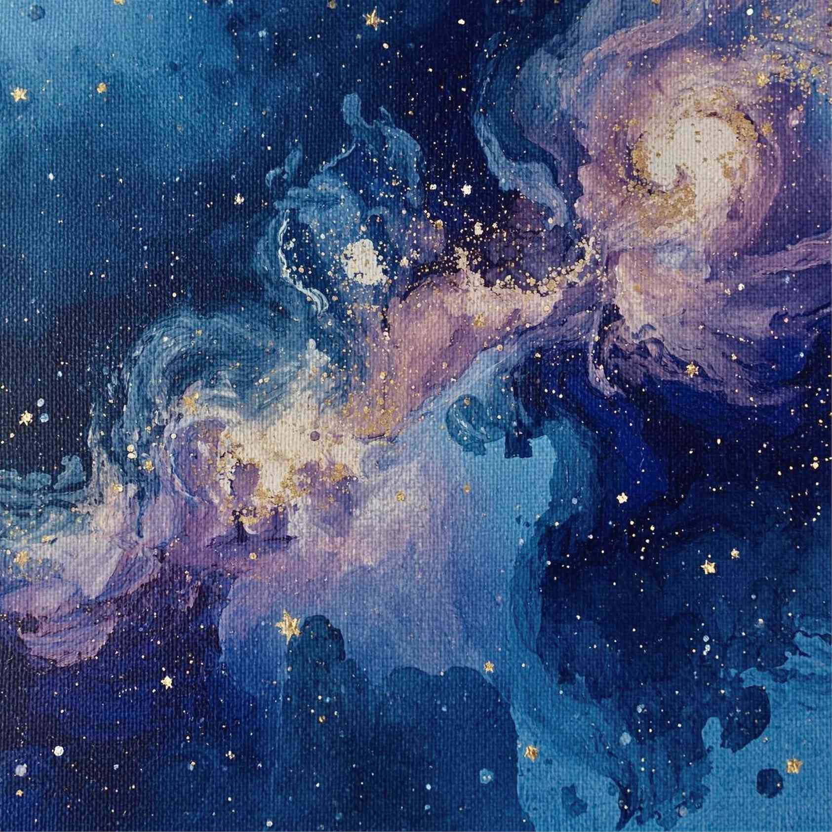 Galaxy Canvas Painting