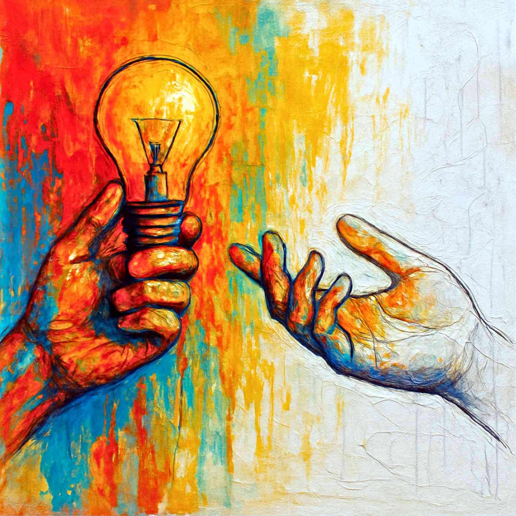 Creative Light Bulb Artwork