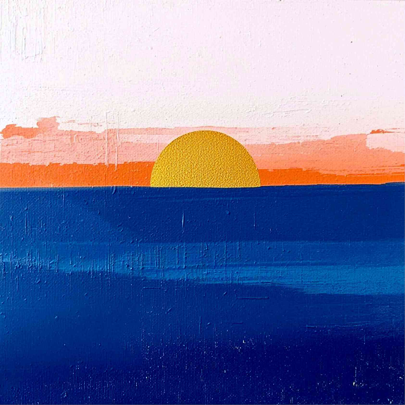 Sunset Over the Ocean Canvas