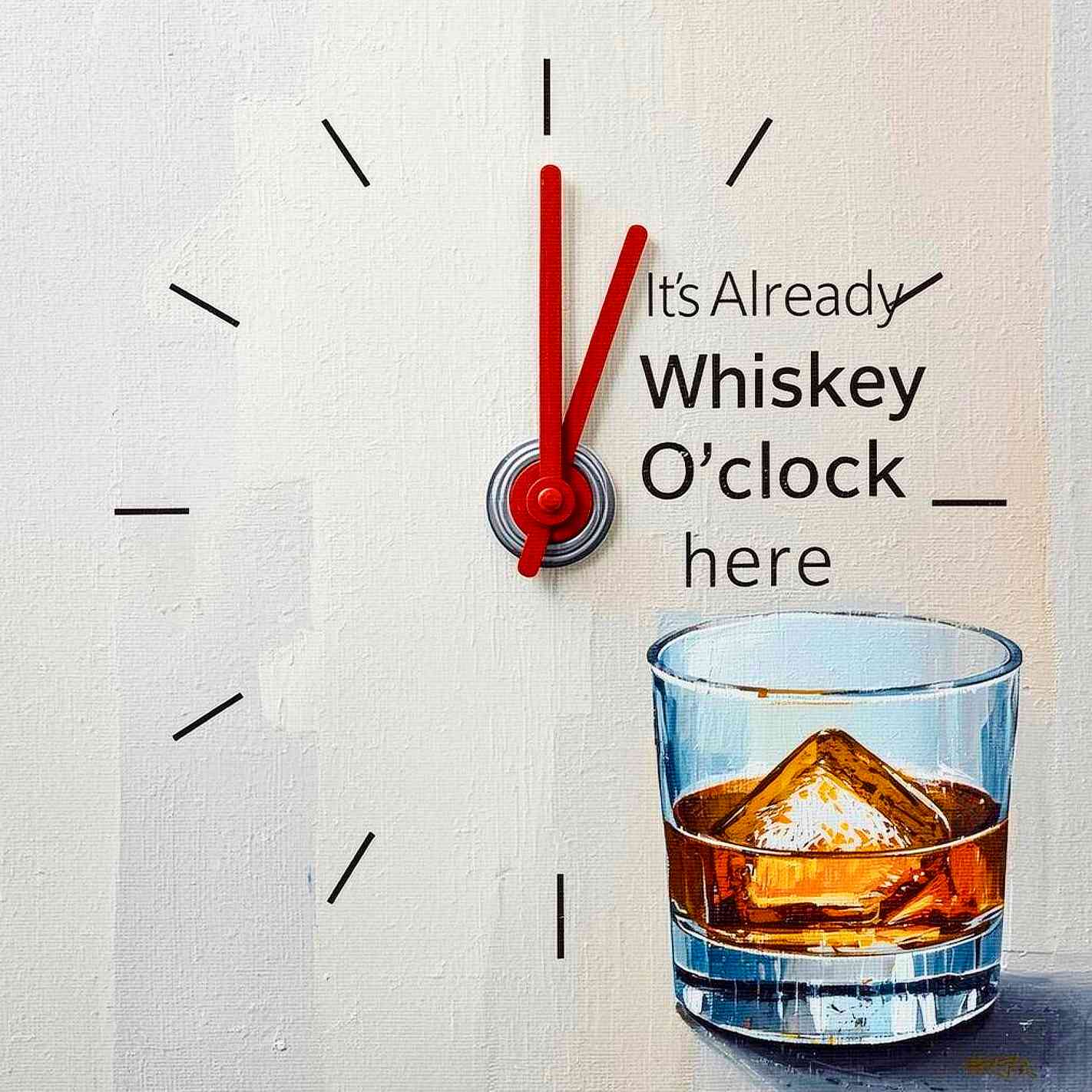 Whiskey O'clock Wall Art
