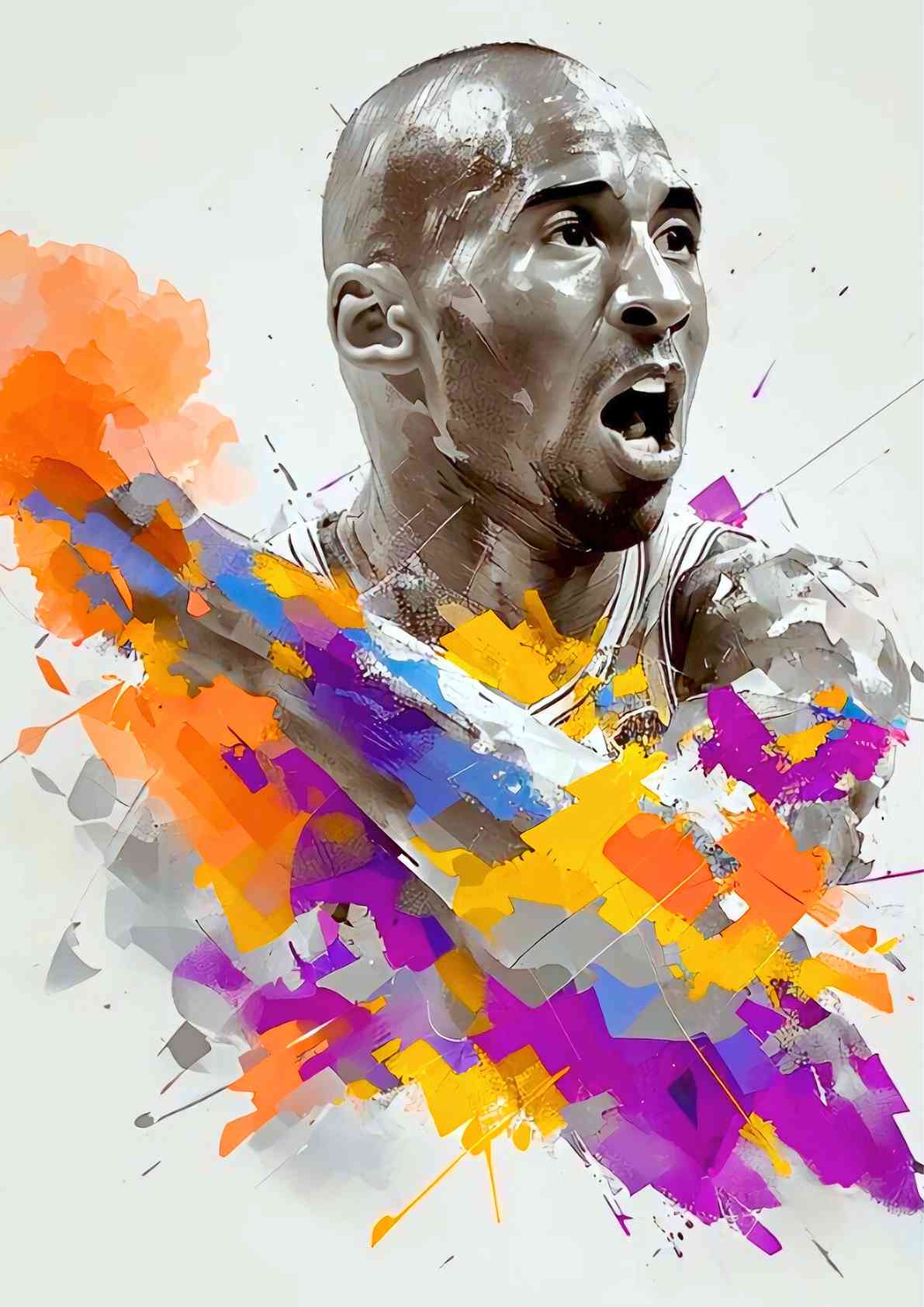 Black Mamba Basketball Art Print