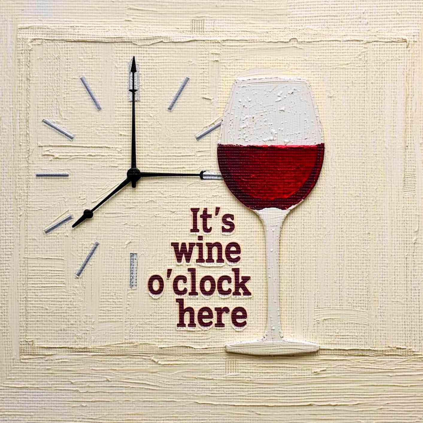 Wine O'Clock Wall Art