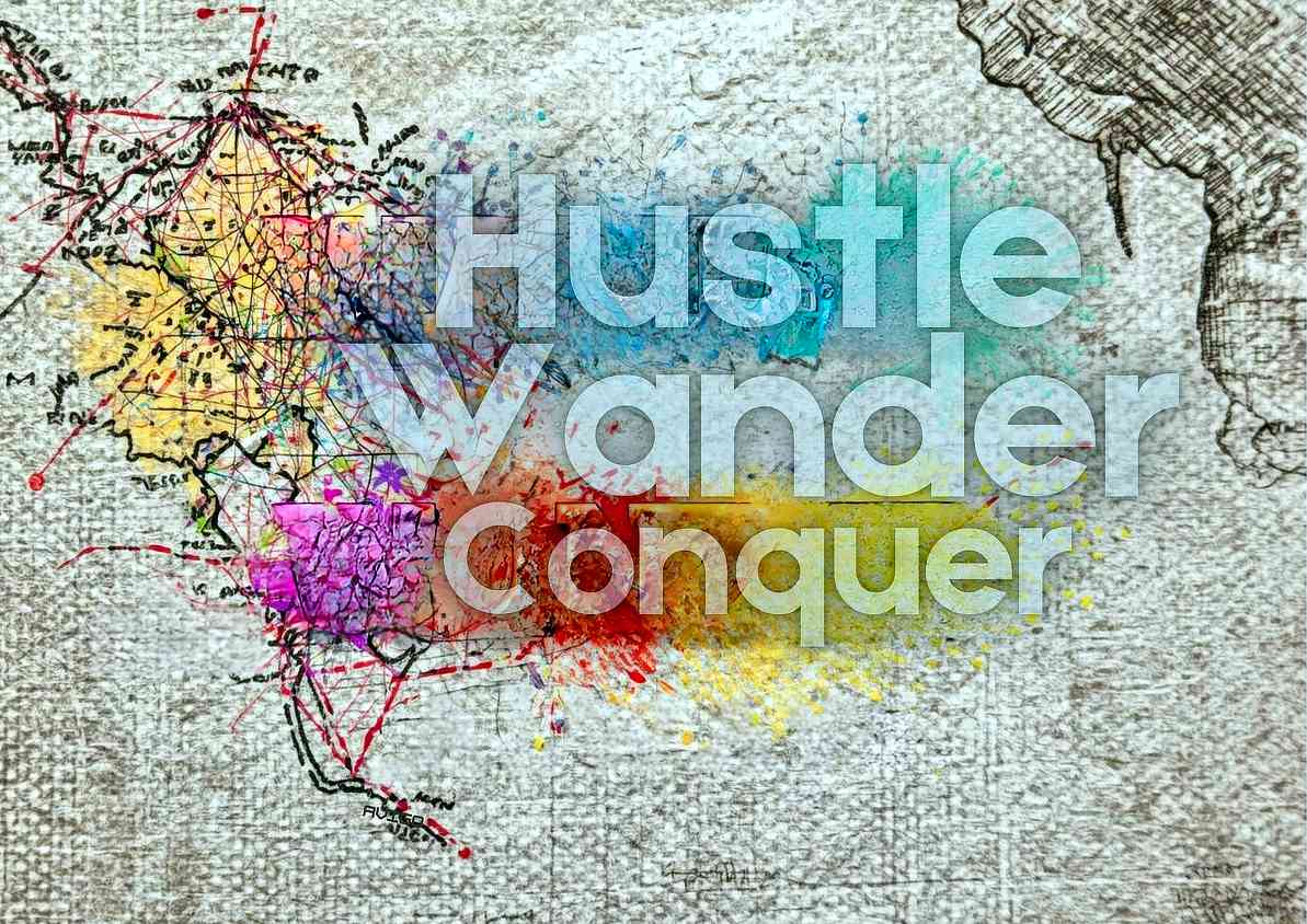 Motivational Map Art Print