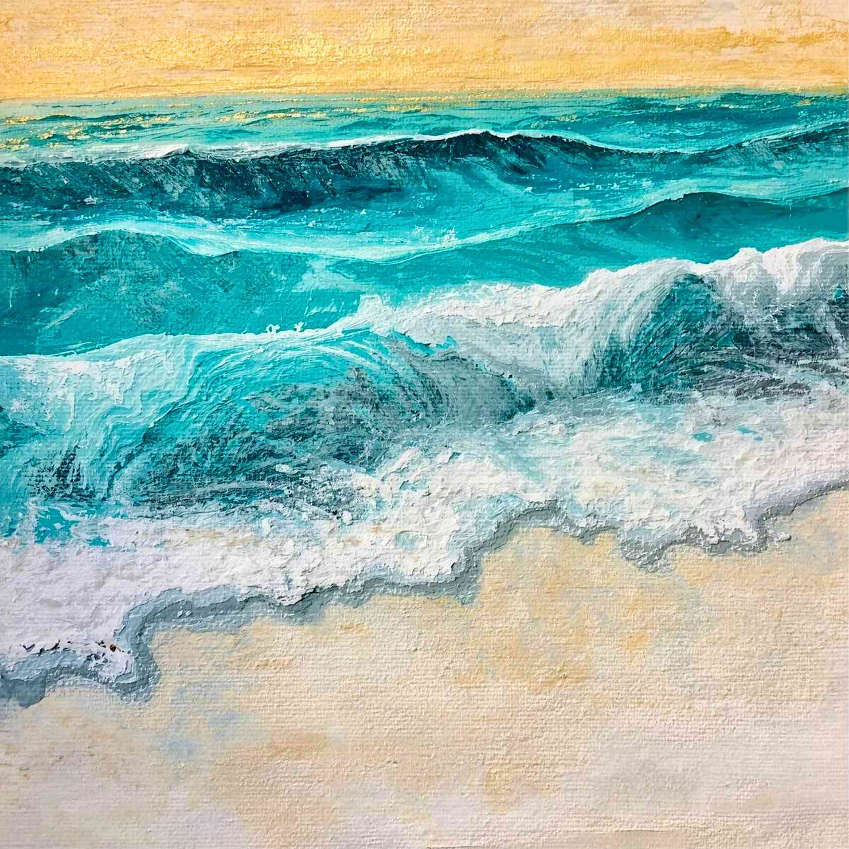 Seaside Waves Canvas Art
