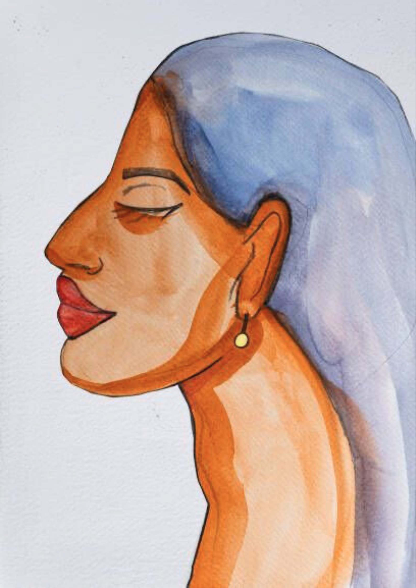 Watercolor Portrait Painting