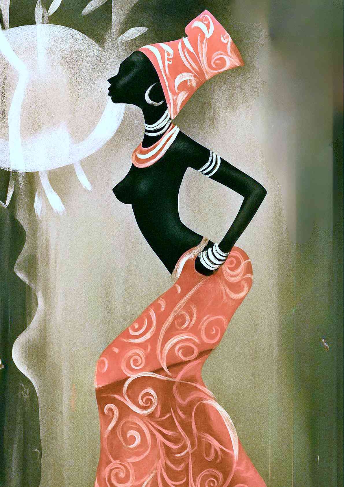 African Woman Art Print