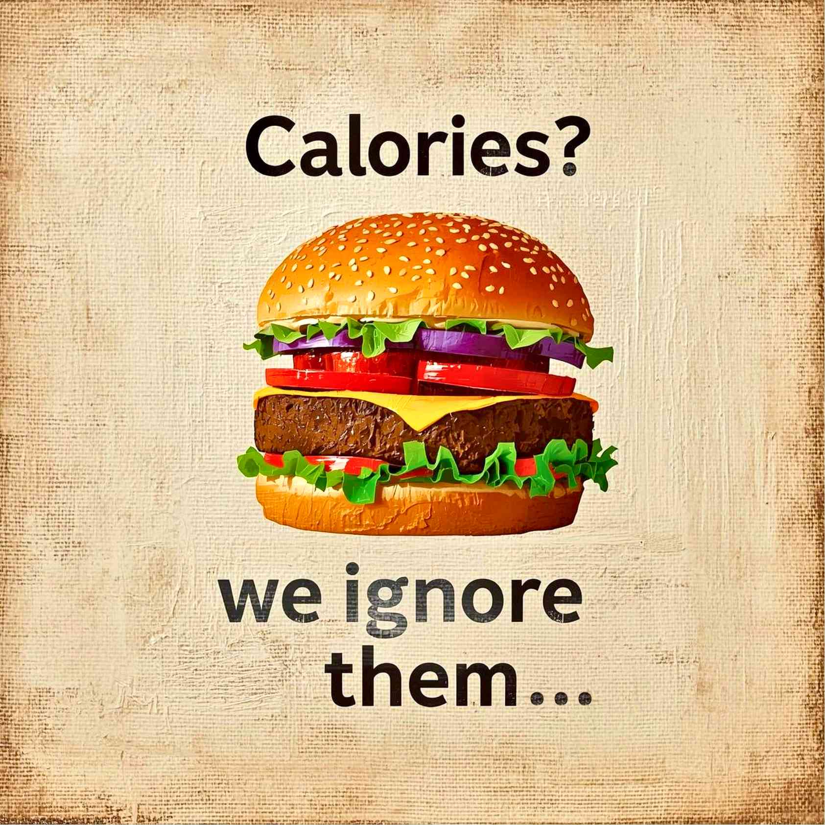 Calories we ignore them...