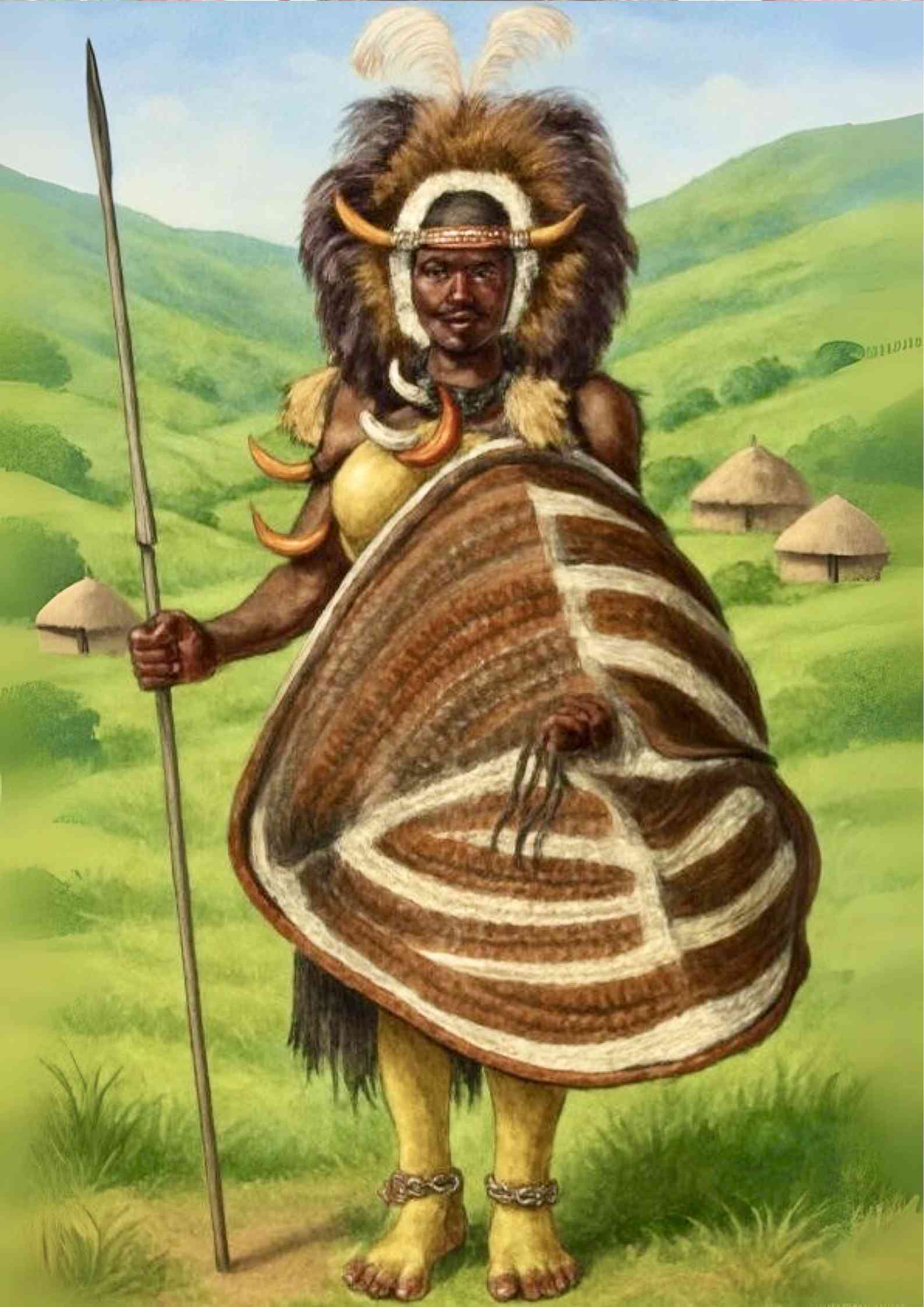 Traditional Kenyan Warrior Art