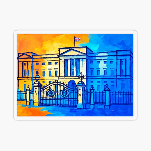 Buckingham Palace Blue And Orange