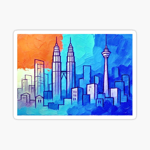 Malaysian Architecture Abstract Print