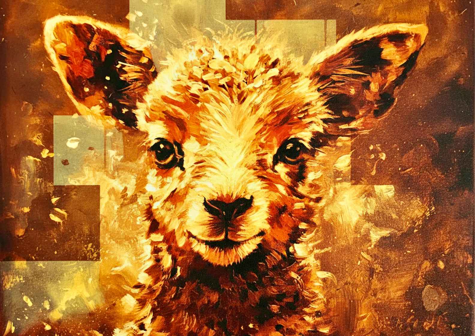 Lamb Portrait Art Print