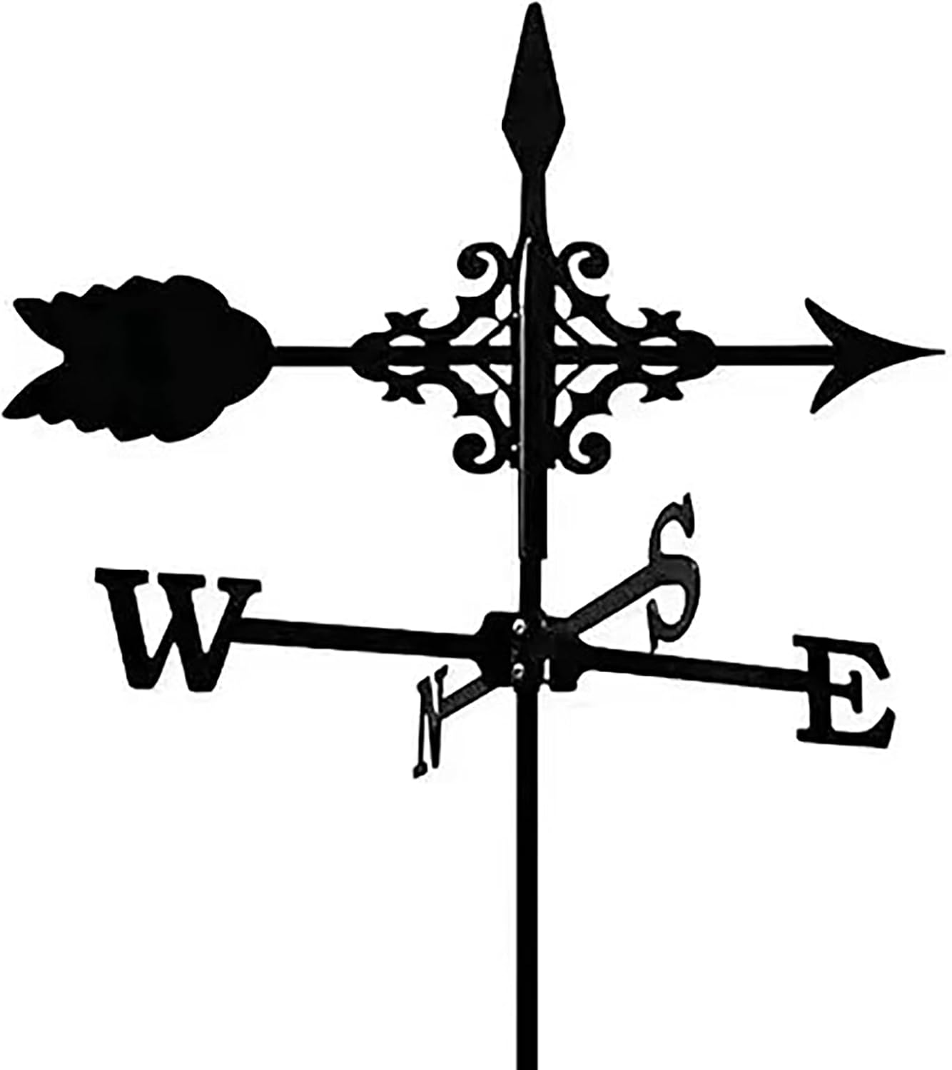Creativity Metal Weathervane Arrow Indication Wind Vane Stainless Steel Weathe