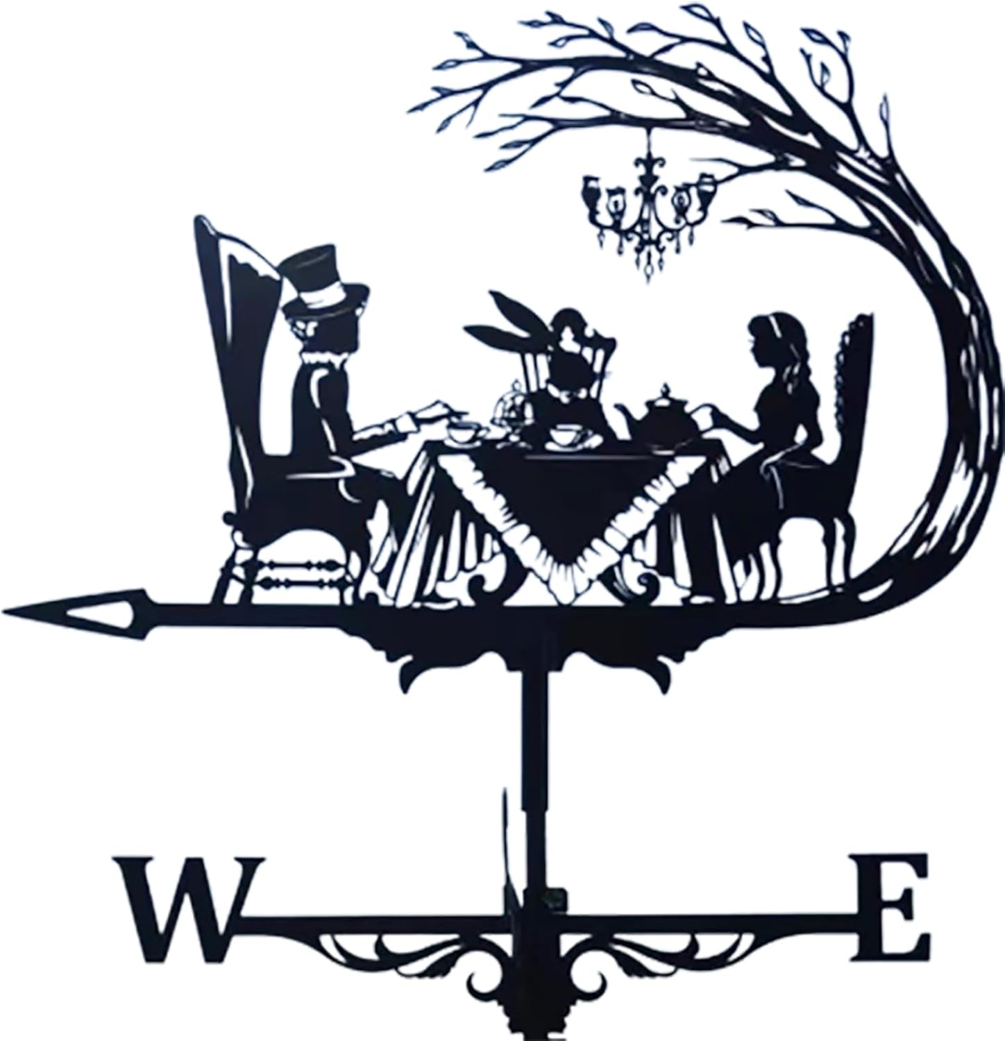 Creativity Metal Weathervane Vintage Wind Vane Stainless Steel Weathercock Win