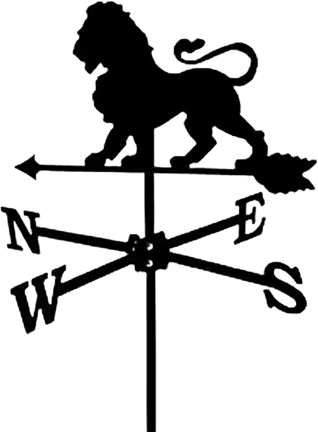 Metal Weathervane Vintage Lion Forged Iron Wind Vane Stainless Steel Weatherco