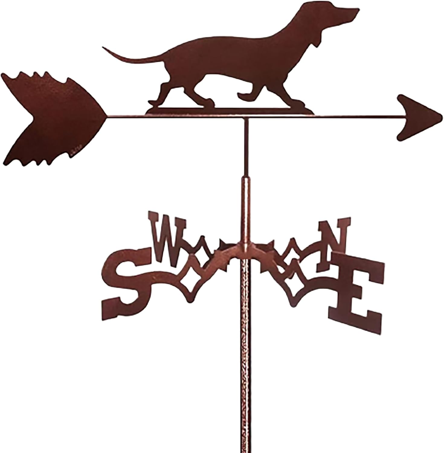 Dog Animal Metal Weathervane Vintage Christmas Wind Vane Stainless Steel Weath