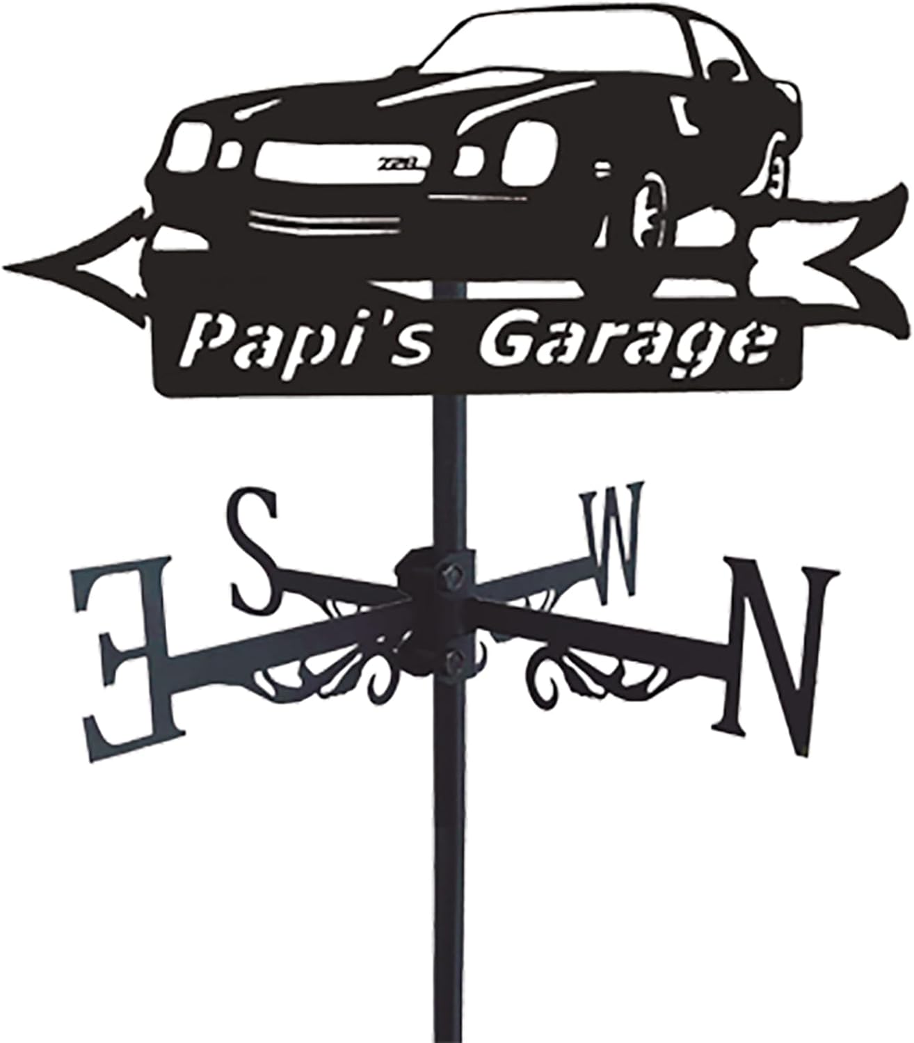 Christmas Metal Weathervane Vintage Wind Vane Car Stainless Steel Weathercock 