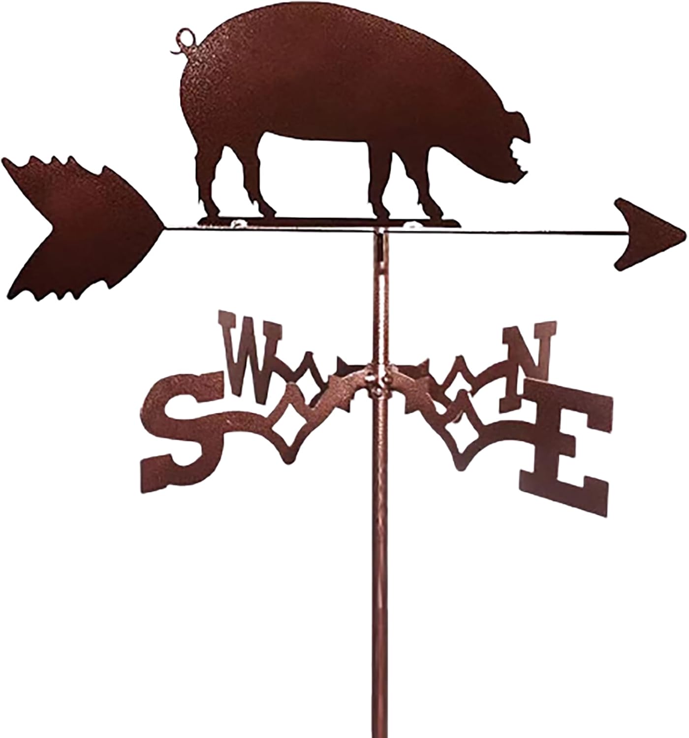 Pig Animal Metal Weathervane Vintage Christmas Wind Vane Stainless Steel Weath