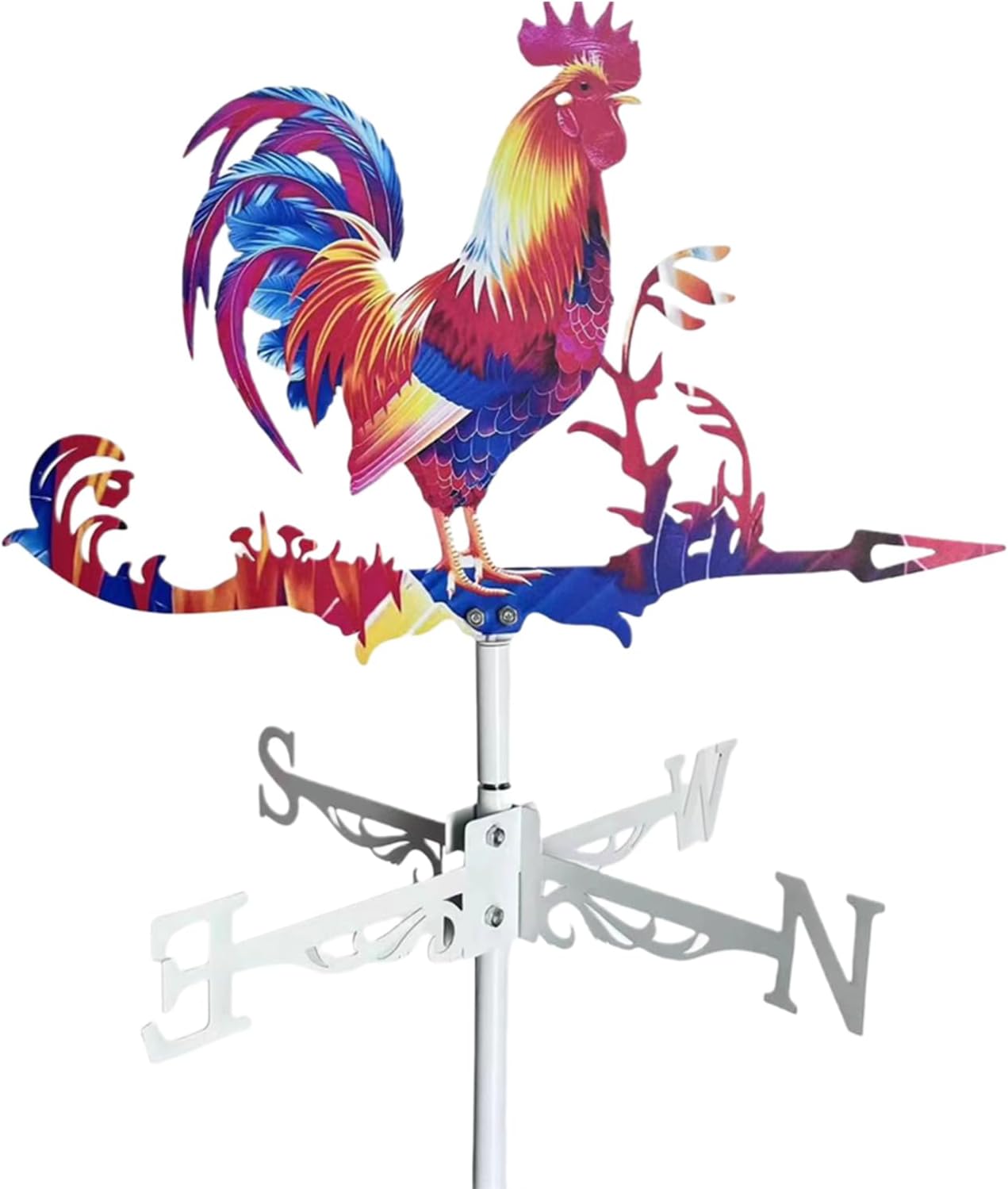 Colorful Animals Garden Wind Vanes, Weathervane Rooster For Shed Direction Indicator For Farmhouse Yard Outdoor Barn Sheds Patio Decoration