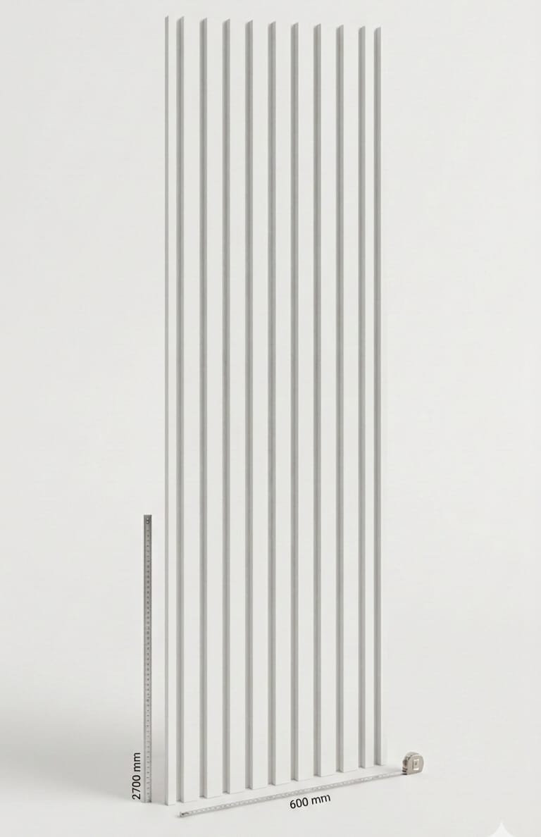 Panel acustico de madera blanco