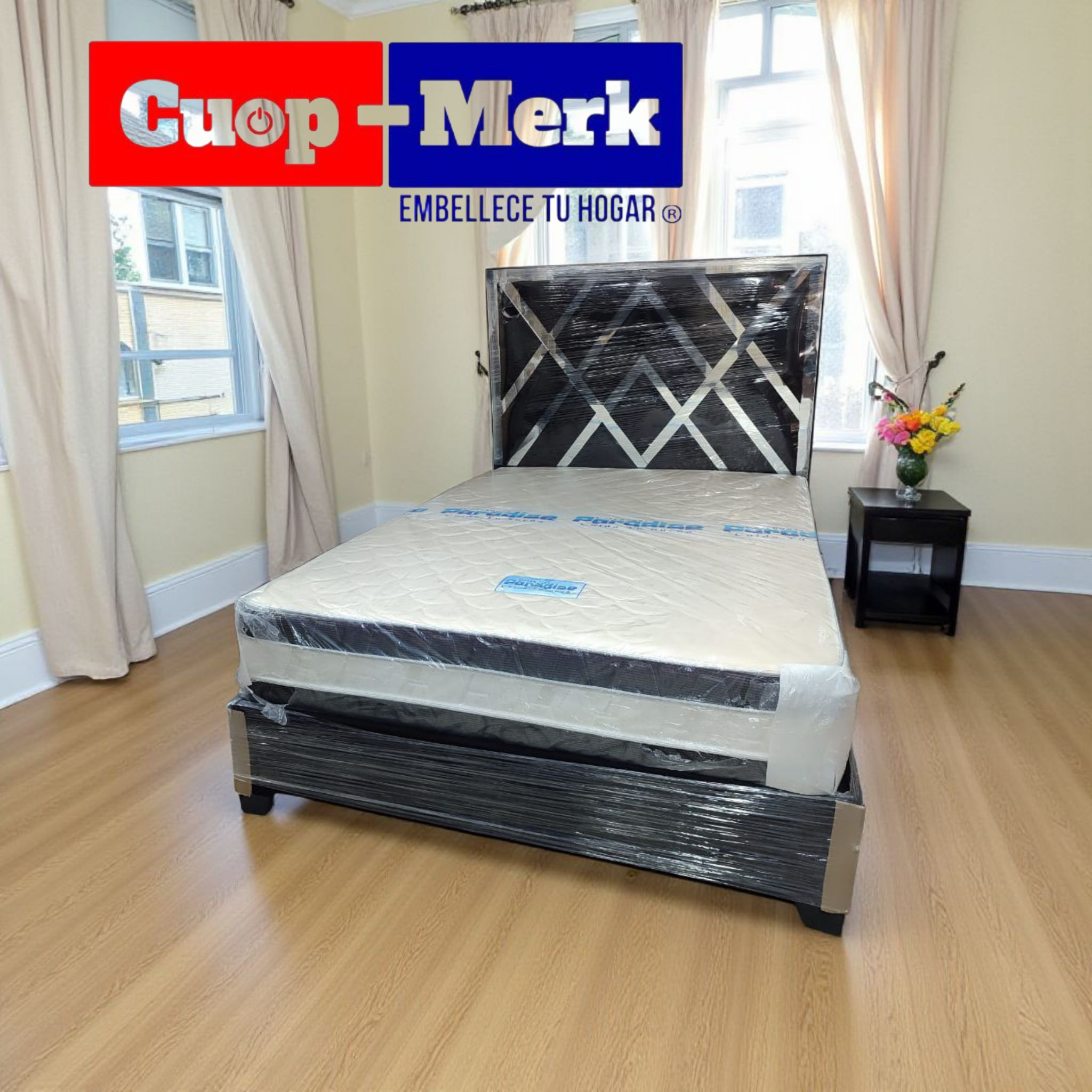 SOMIER DECORACIÓN LUJO VIDRIOS