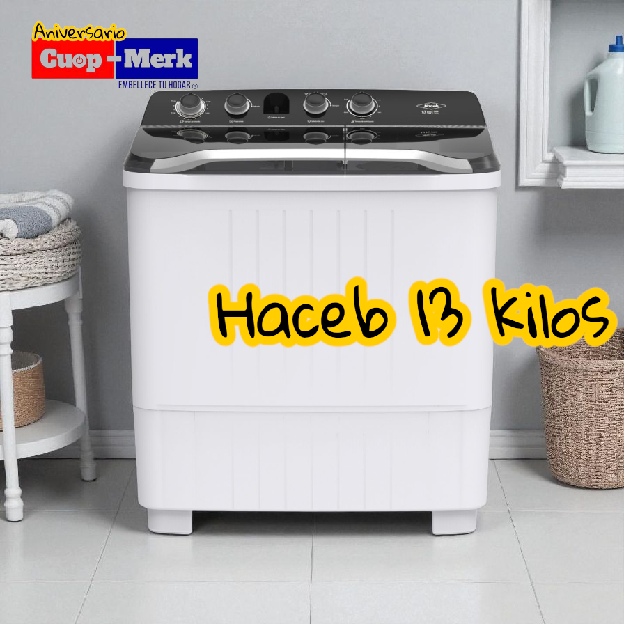 Lavadora Haceb 13 kilos