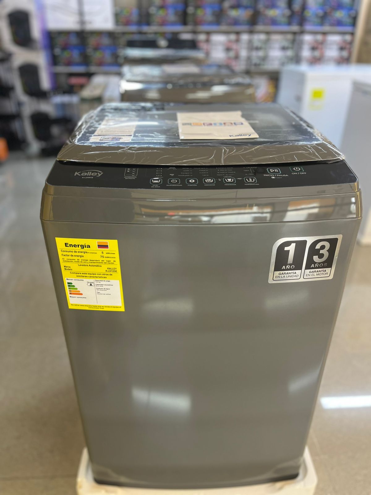 Lavadora automática LAVADORA KALLEY 12 kg Digital