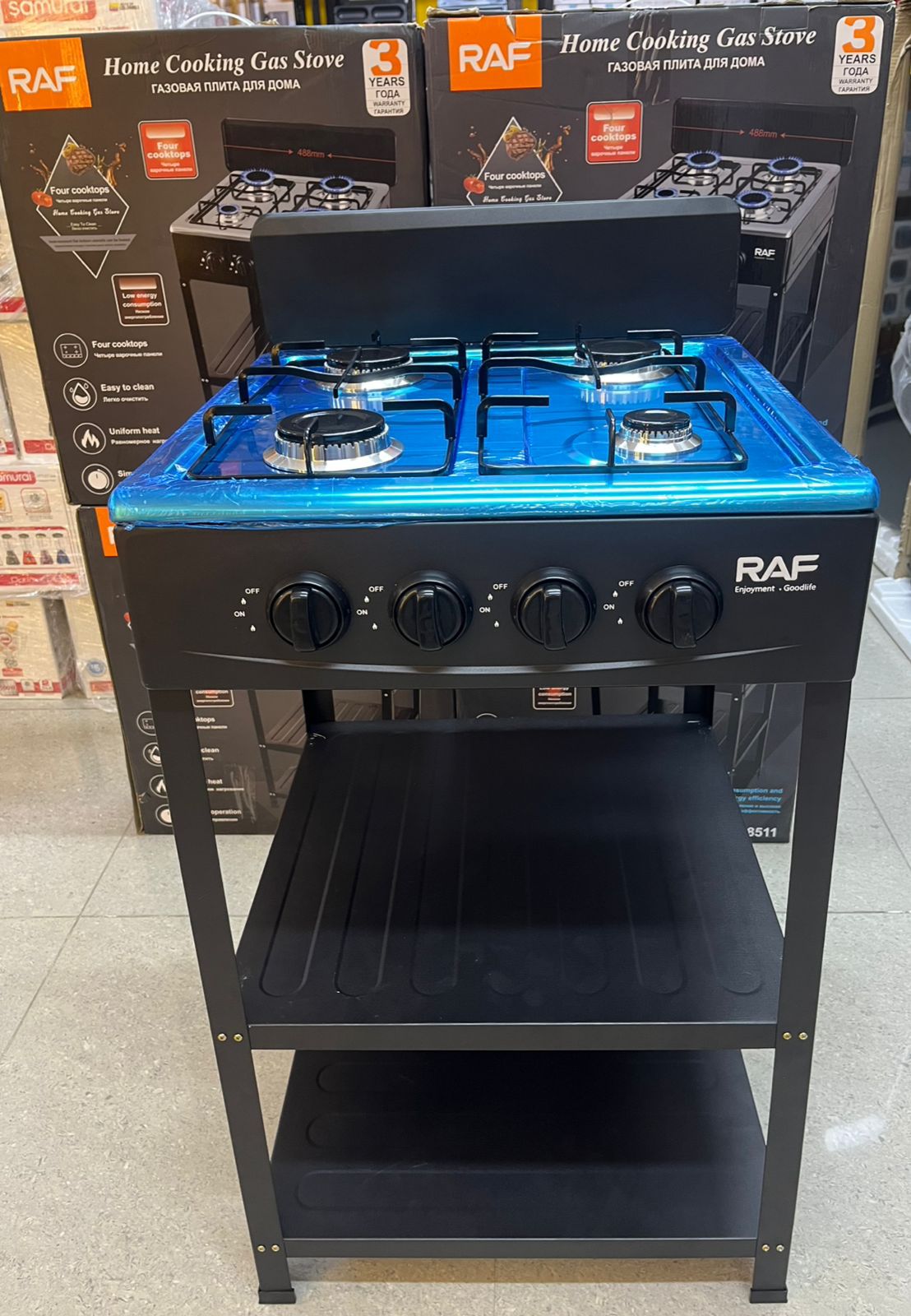 Estufa de gas RAF para cocina