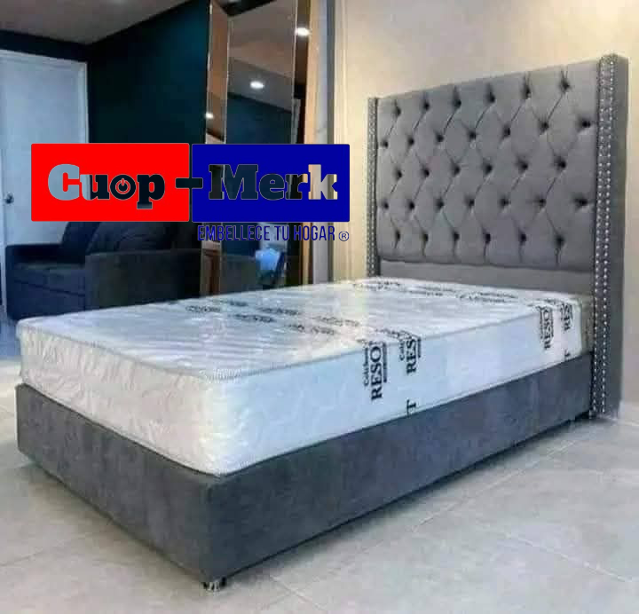 SOMIER ESPALDAR ALTO TAPIZADO