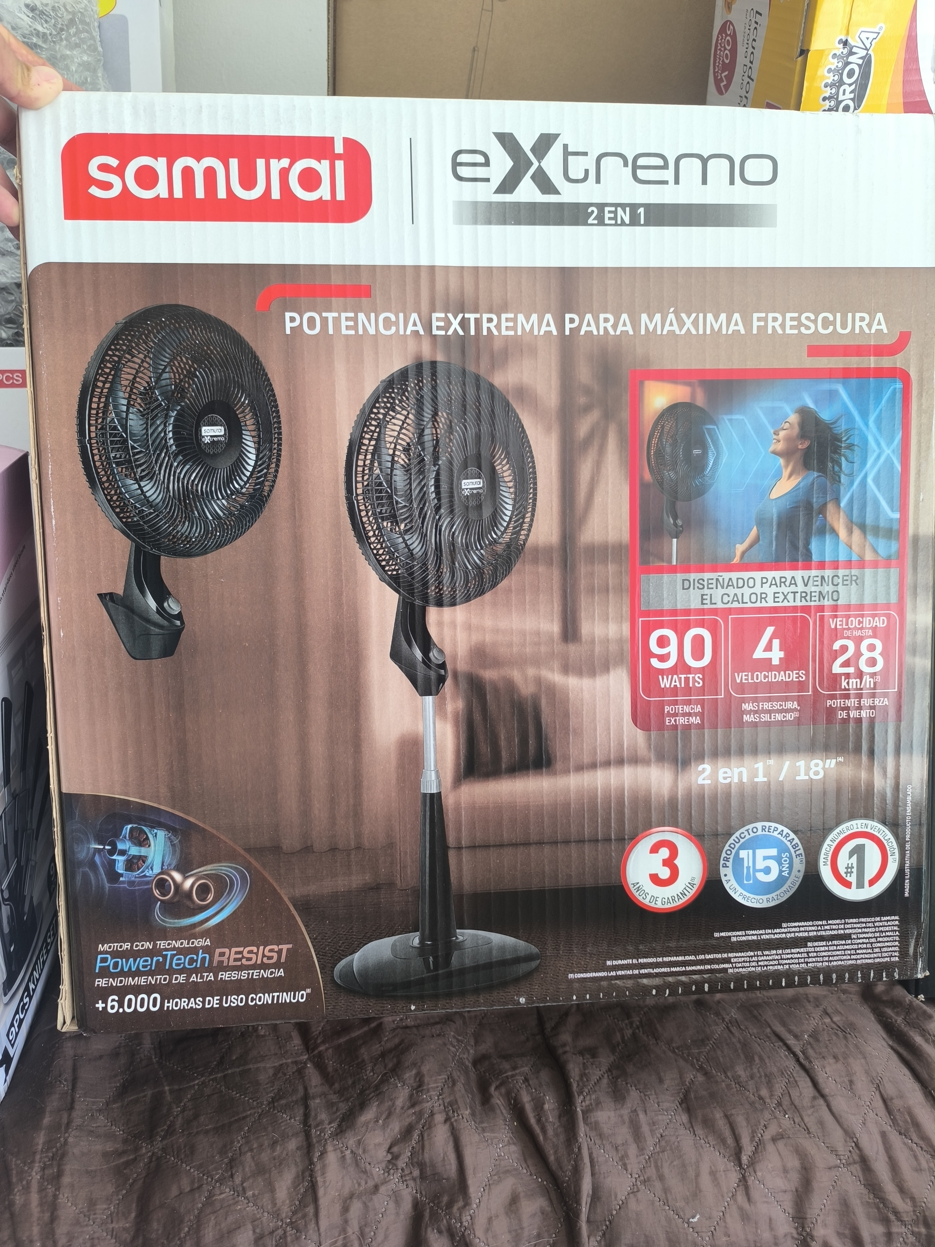 Ventilador Samurai eXtremo 2 en 1