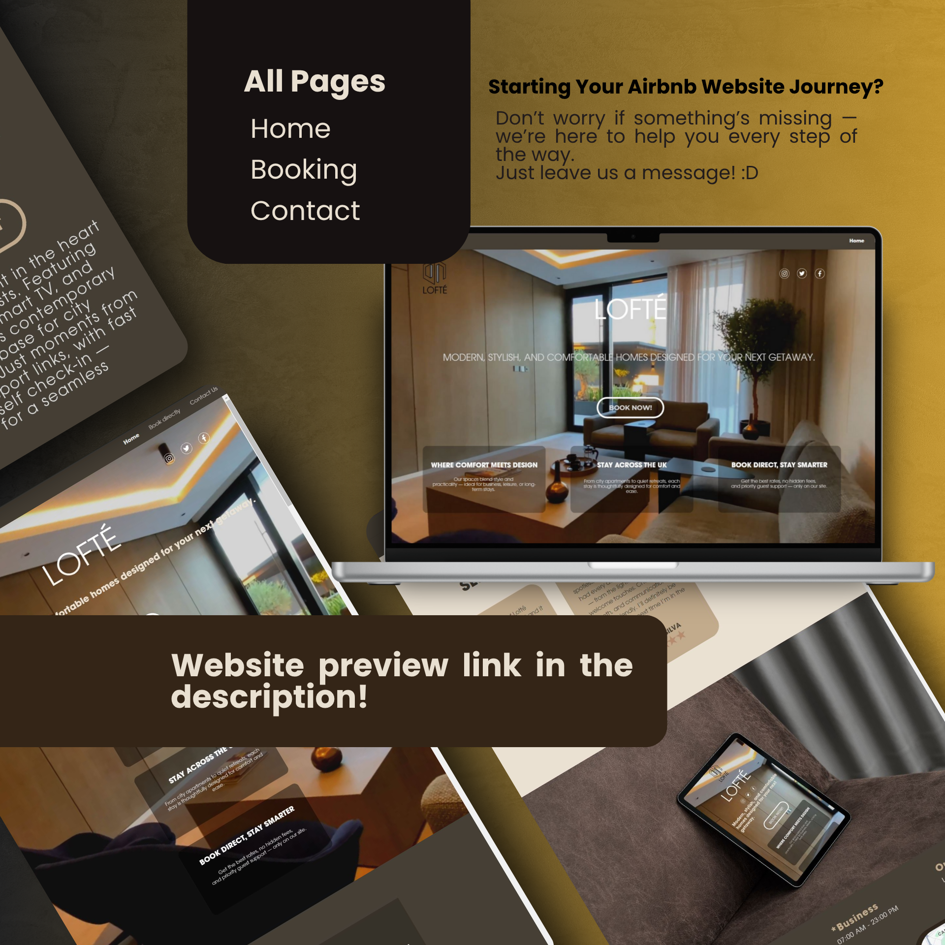 Canva Airbnb Website Template (No Canva Pro Required!)