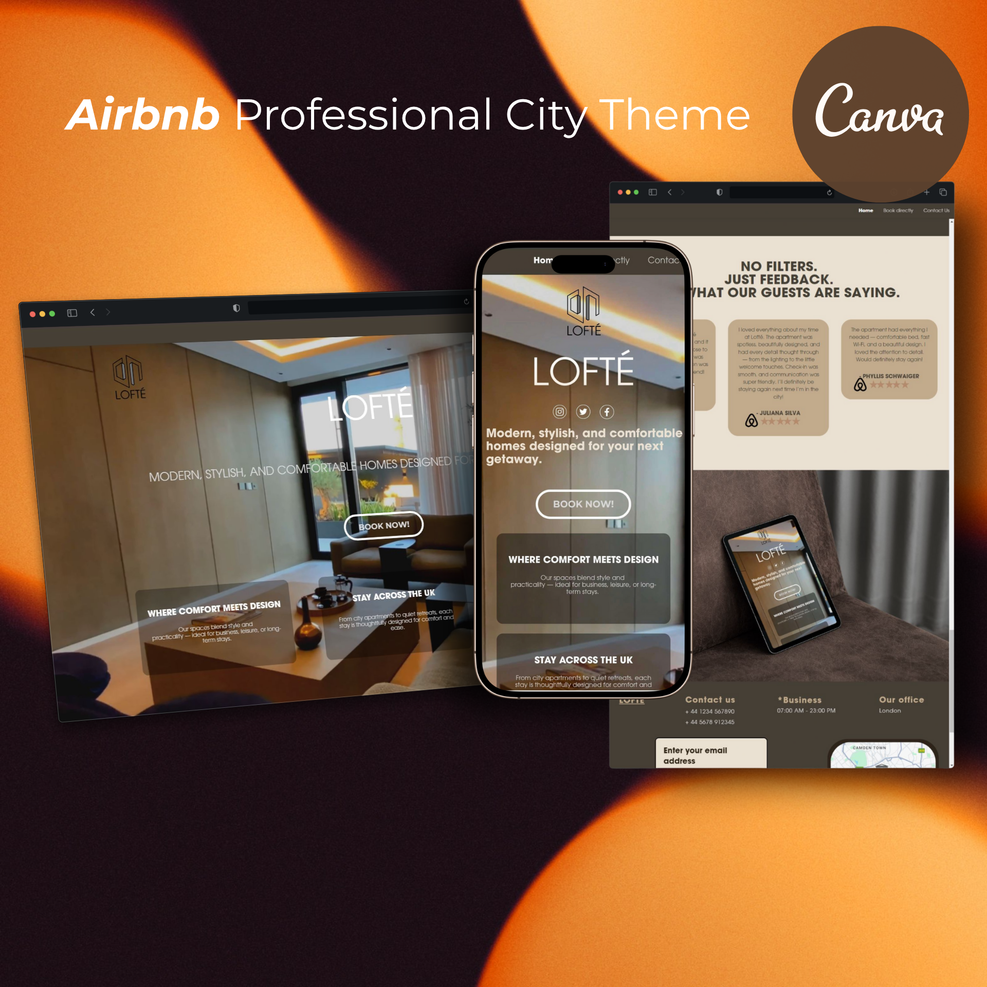 Canva Airbnb Website Template (No Canva Pro Required!)