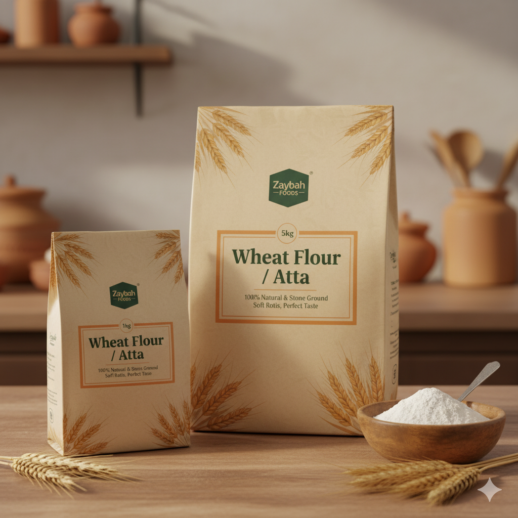 Zaybah Foods Premium Wheat Flour (Atta) – 100% Natural & Stone Ground