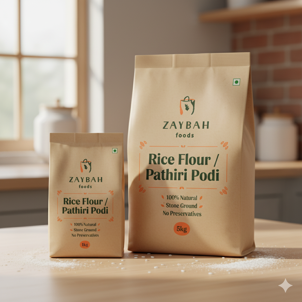 Zaybah Foods Premium Rice Flour – 100% Natural & Firewood Roasted