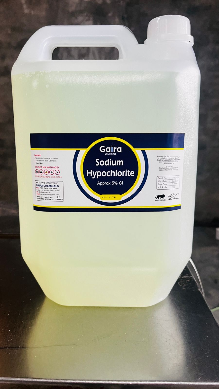 Sodium Hypochlorite