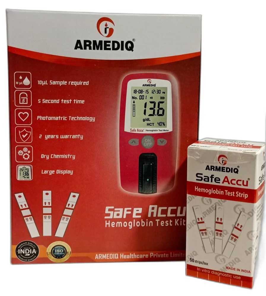 ARMEDIQ Safe Accu Hemoglobin Test Kit
