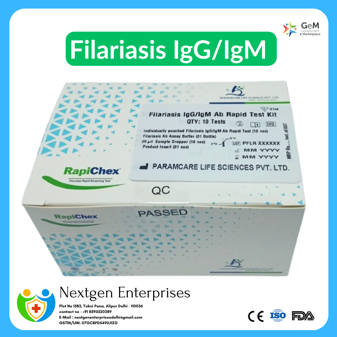 Filariasis IgG/IgM Antibody Rapid Test Kit