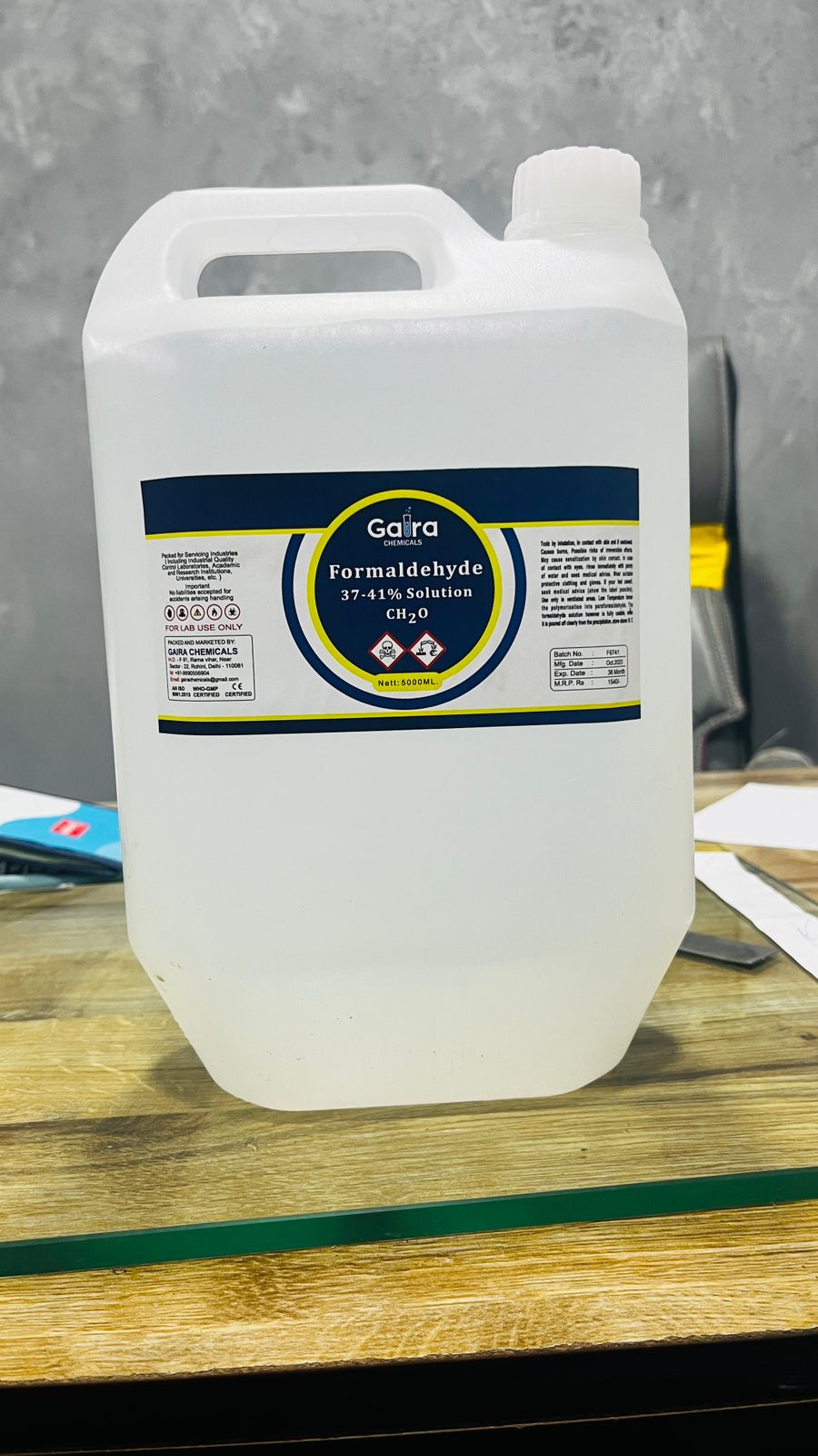 Formaldehyde 37-41% Solution