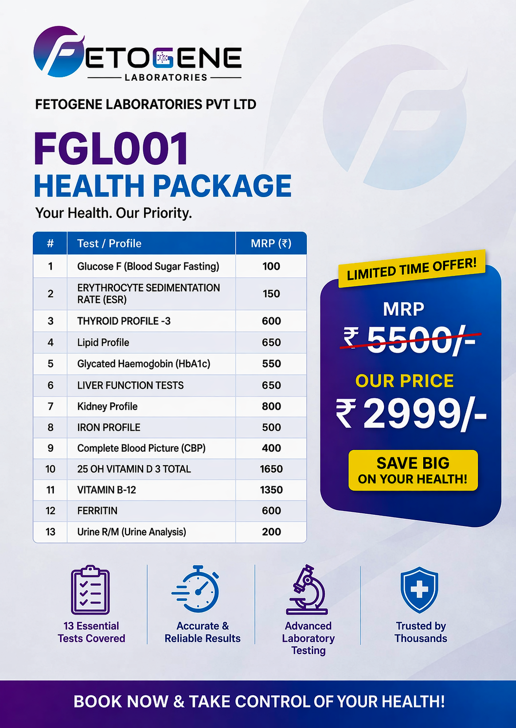 FGL001 Health Package