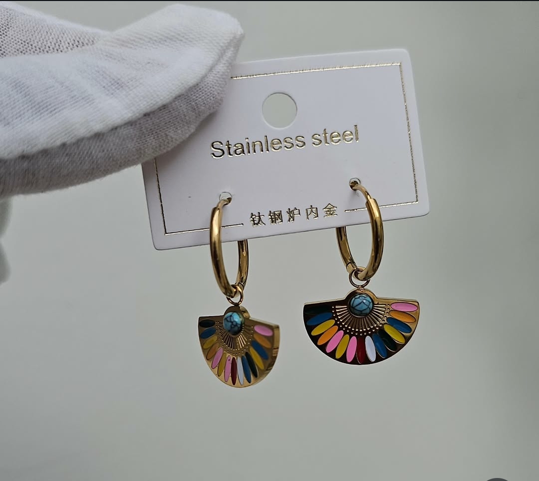 Colorful Stainless Steel Earrings