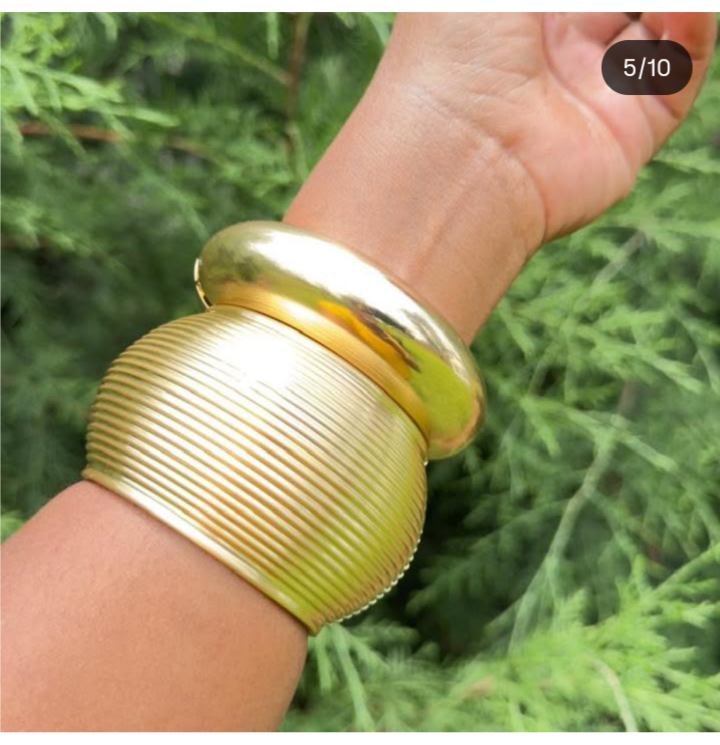Bold Gold Statement Bangles