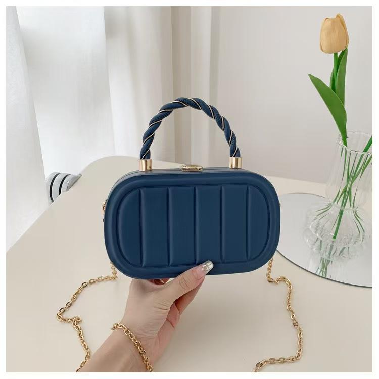 Elegant Navy Blue Handbag