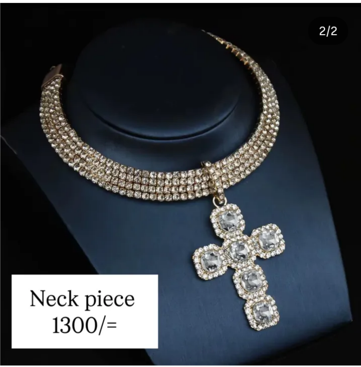 Elegant Crystal Cross Necklace