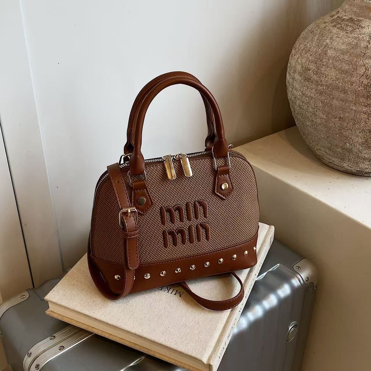 Brown Designer Handbag