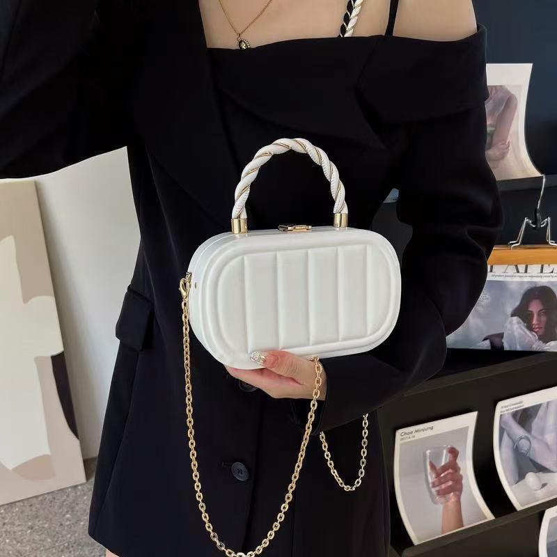White Quilted Handbag