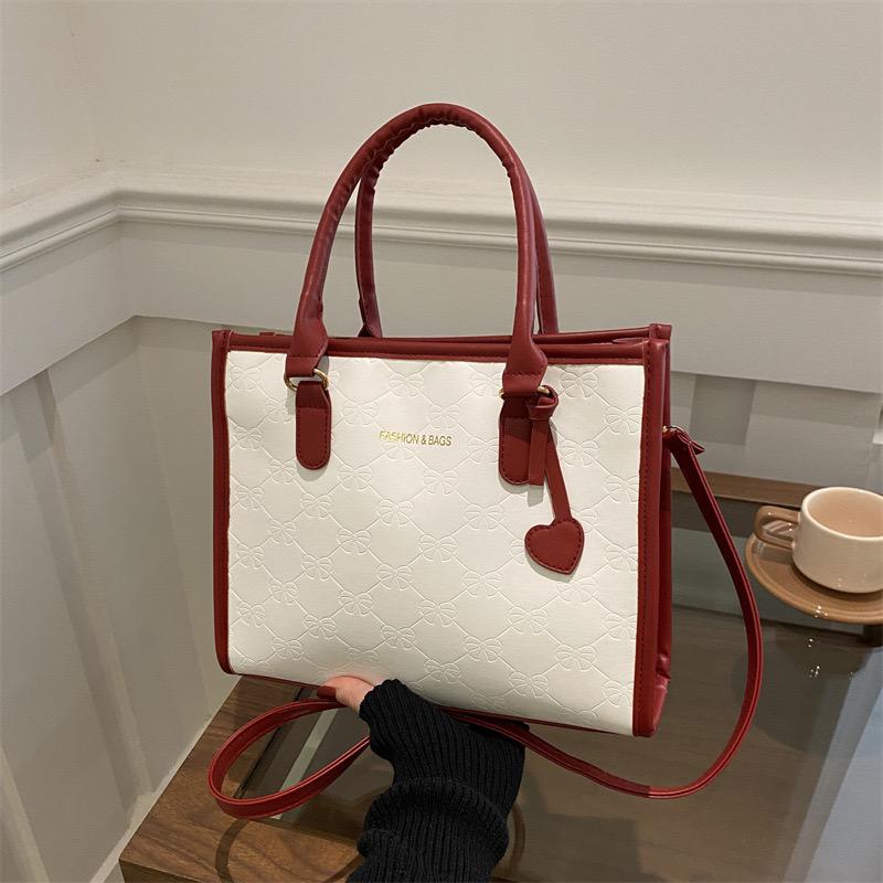 Elegant Two-Tone Handbag