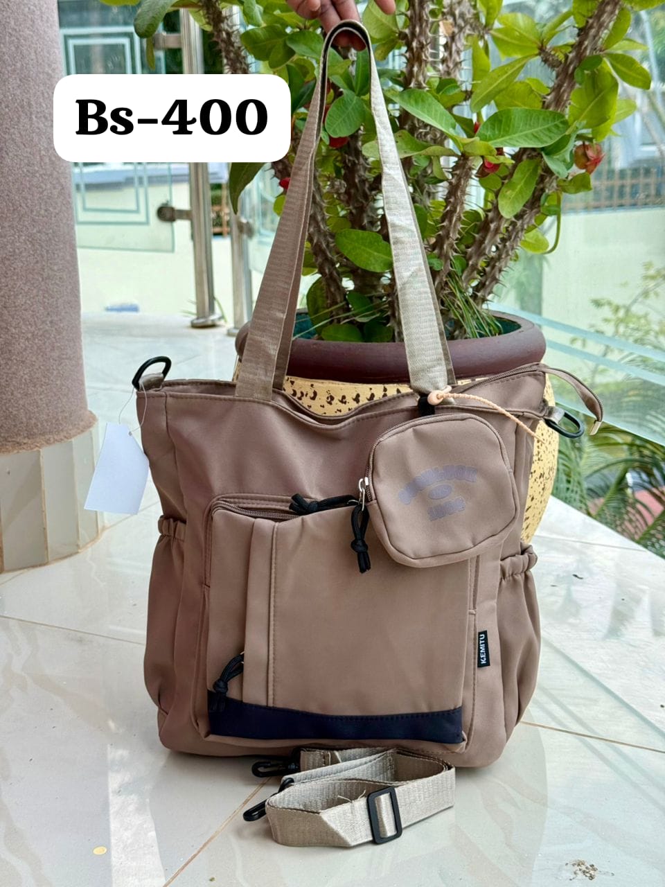 Stylish Beige Tote Bag