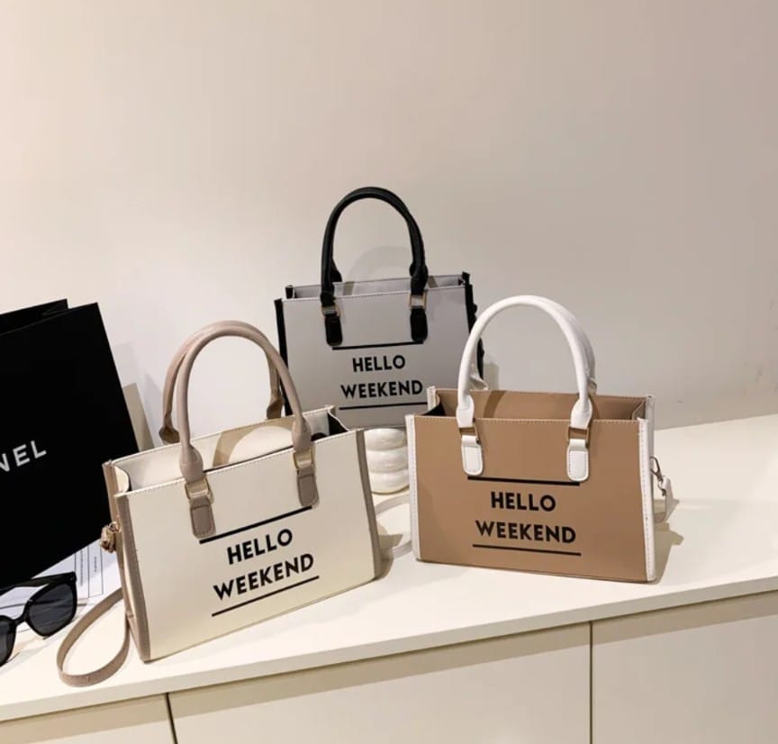 Hello Weekend Tote Bag