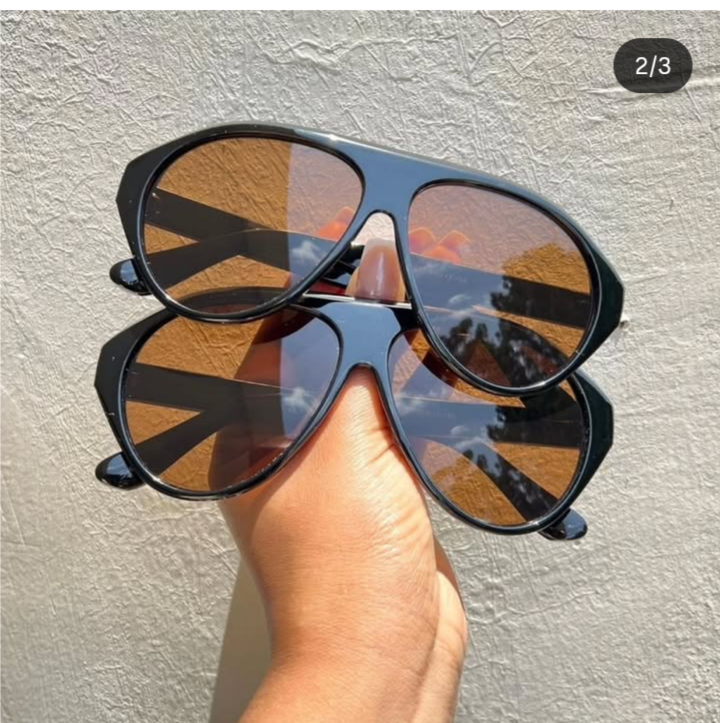 Black Aviator Sunglasses